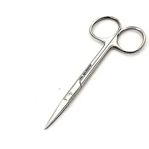 Tijeras de Corte de Tejido Iridiano Manuales de Acero Inoxidable, Punta Afilada Recta, Instrumento de Cirugía Oftálmica de Precisión para Ojos - Product Image 3
