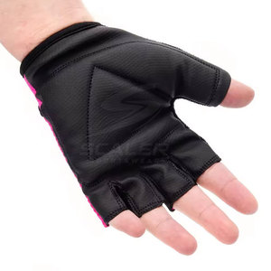 Breathable Half Finger Racing Cycling <b>Gloves</b> Leather/Neoprene Material for Unisex Comfort Non-Slip Grip Long Distance Training - Product Image 4