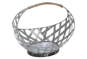 Decoraciones Navideñas Modernas de Primera Calidad, Maceta de Acero Galvanizado con Tela Desgastada, Silueta Eléctrica de Santa Claus para Exteriores - Product Image 3