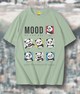 T-shirt pour homme 100% coton, style streetwear vintage, coupe ample, épaules tombantes, logo personnalisé imprimé, tissu lourd 240 GSM - Product Image 1