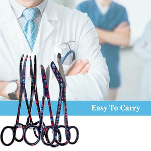 กรรไกรผ่าตัด 5.5 นิ้ว กรรไกรตัดไหม 4.5 นิ้ว คีมหนีบหลอดเลือด 5.5 นิ้ว แบบตรงและโค้ง ทำด้วยมือ ผลิตจากสแตนเลส MOL คุณภาพสูง - Product Image 4