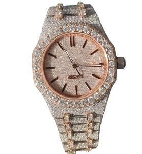 Hip Hop Assista Luxo Diamante Relógios Handmade Movimento de Alta Qualidade Iced Out para Moissanite Men <span class=keywords><strong>Watch</strong></span> Preço Baixo - Product Image 6