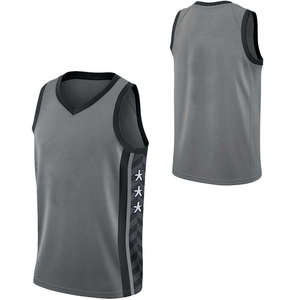 INDEX APPAREL Men's Sleeveless Basketball Jersey V-Neck Sublimated Geometric Print Moisture Wicking <b>Athletic</b> Fit - Product Image 2