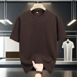 <b>Men's</b> T-<b>Shirt</b> Cotton/Bamboo Fiber 260gsm Fabric Short Sleeves Sporty Yarn Dyed Multiple <b>Colours</b> Front Logo - Product Image 4