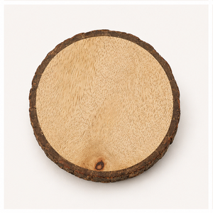 Premium <b>Rustic</b> Natural Tree Bark Wooden Coasters Set Of 4 Eco-Friendly Round Mango Wood Log Slices For Drinks <b>Coffee</b> <b>Table</b> Decor - Product Image 3