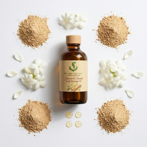 Jasmine and Sandalwood Infused <b>Massage</b> Oil for Smooth Skin Nourishment and Professional Body <b>Massage</b> & Spa Solutions - Product Image 5