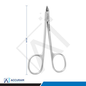 Accuram Pince à cuticules professionnelle type anneau, coupe-cuticules pour manucure et pédicure, en acier inoxydable, à mâchoires larges, outil de salon - Product Image 5