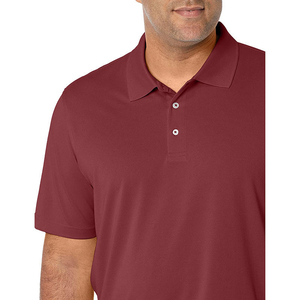 Polo de Manga Corta para Hombre, Color Sólido, Marrón, Tejido Transpirable, Estilo Casual, Diseño con Botones, Corte Regular - Product Image 6