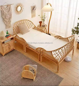 Natural Handmade <b>Rattan</b> Headboard Manufacturer Eco Friendly Sustainable Lightweight <b>Bed</b> Decor Vietnam - Product Image 4