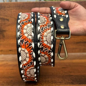 Nuevos accesorios de correas para bolso de mujer, correa de hombro larga de cuero mecanizado a mano, bolso desmontable de cuero de vaca genuino y correas para guitarra - Product Image 2