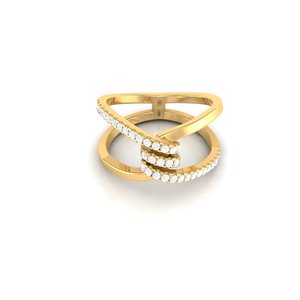 Bague en argent plaqué or rose lumineux, ornée de cristaux de zircon ovales étincelants, idéale pour les grandes célébrations et les rendez-vous - Product Image 5
