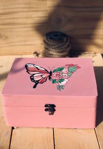 Luxury Hand Painted <b>Wooden</b> Jewelry Box Antique Style Decorative Storage Case Handmade Gift Box with Custom Design - Product Image 3