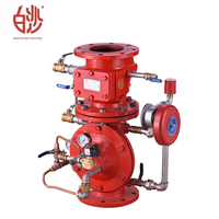 Valve d'alarme de déluge de lutte contre l'incendie durable de haute qualité rouge en laiton