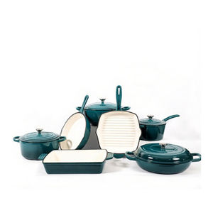 Juego de Utensilios de Cocina Clásico de Hierro Fundido Antiadherente con Revestimiento de Esmalte Incluye Olla para Sopa - Product Image 2