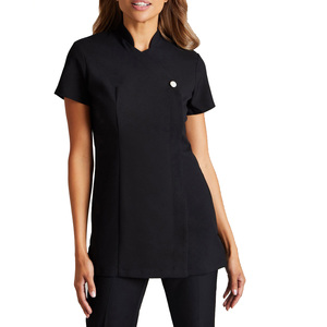 One Button Style New Fashion Breathable Spandex Beauty Salon Uniform <b>Nursing</b> Spa Workwear <b>Tunic</b> - Product Image 6