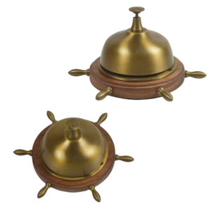 Campana de Mano Dorada para Recepción Escolar, Hotel, Regalos de Navidad, Campana para Llamadas, Campana para Barra, Mostrador, Comedor, Mesa - Product Image 2