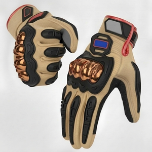 Guantes de Motocicleta con Protección Rígida en los Nudillos, Guantes de Motocicleta Transpirables de Malla para el Verano en EE. UU. |   Guantes Ligeros para Ciclismo - Product Image 1