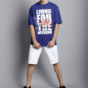 T-shirt Homme Personnalisé 100% Coton avec Logo 3D en Relief, Coupe Oversize, Impression Gonflée, 330g, Grammage Lourd, Respirant, Anti-boulochage, Col Rond Tricoté – Vente en Gros - Product Image 5