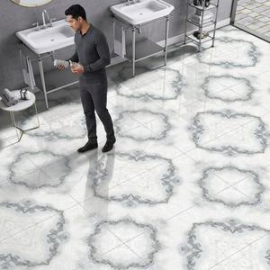 Vente en gros 600x1200mm Carreaux de sol en porcelaine émaillée blanche 60x120cm Mosaïque Design 24x48in Stock de céramique pour l'exportation en Inde - Product Image 4
