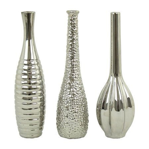 New Luxurious Metal Flower <b>Vase</b> Black and Gold Decorative <b>Floor</b> <b>Vase</b> with Diamond Textured Pattern for Hotel Tabletop Decor - Product Image 3