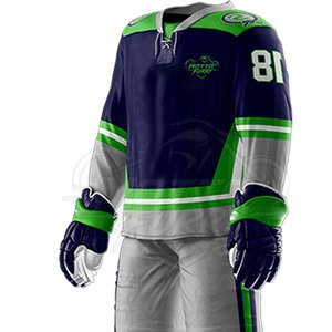 Conjunto de Jersey y Pantalones de Hockey sobre Hielo de Alta Calidad con Logotipo Personalizado, Uniforme para Jugadores Adultos en Material Transpirable - Product Image 4