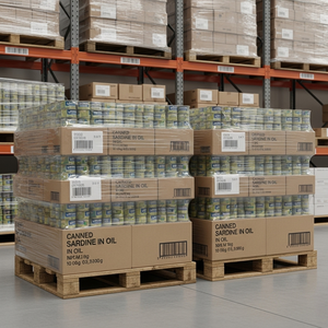Sardinas enlatadas a granel, con sal suave, textura tierna, esterilizadas por retorta, en latas compactas para importadores y compradores de alimentos a granel - Product Image 6