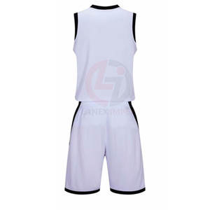 ชุดบาสเก็ตบอลขายดี MOQ ต่ำ รับผลิตเสื้อบาสเก็ตบอลตามแบบ บริการ OEM ชุดบาสเก็ตบอลชายสำหรับขายออนไลน์ - Product Image 3