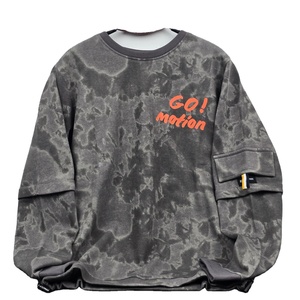 Sweat-shirt à capuche court surdimensionné 100% coton pour garçons avec designer et imprimé araignée ODM fabricants de vêtements d'hiver - Product Image 3