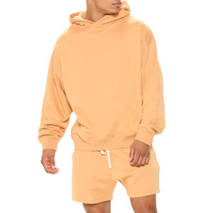 OEM Custom Hoodie And Short <b>Set</b> 2pcs Tracksuit Outerwear Men's <b>Twins</b> <b>Set</b> Terry Fleece Oversized Heavyweight Hoodie & Short <b>Sets</b> - Product Image 6