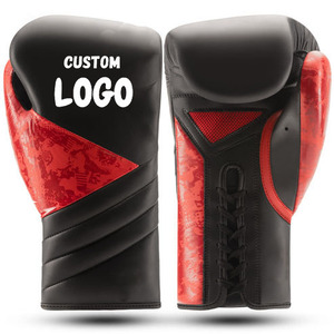 Gants et Mitaines de Boxe Unisexe en Cuir Synthétique de Haute Qualité, Fermeture Auto-agrippante Professionnelle, Respirants et Légers, Équipement de Boxe - Product Image 1