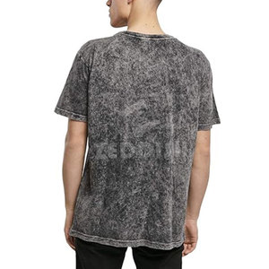 T-shirt respirant et léger pour homme, délavé à l'acide, uni, en gros, en stock - Product Image 2