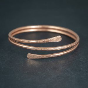 Pure <b>Copper</b> Wrap Bracelet Anxiety Arthritis Healing Handmade Jewelry Dainty Stacking <b>Bangle</b> Gifts For Women - Product Image 5