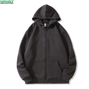 Sudadera con capucha y cremallera para hombre, de tela gruesa y pesada, para clima invernal, con forro aislante, gruesa y sólida. - Product Image 1