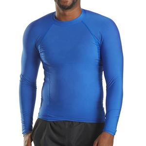 Maillot de bain à manches longues pour homme, protection solaire UPF 50+, séchage rapide, compression, haut de sport pour le surf, la natation et la plongée - Product Image 1