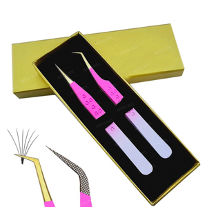 Pinzas de Diamante con Logotipo Personalizado, Punta de Fibra para Volumen, Marca Privada, Pinzas de Aislamiento de Acero Inoxidable, Herramientas para Lifting de Pestañas - Product Image 4