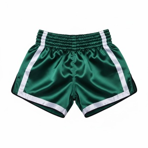 Shorts en satin haute performance et colorés pour les séances de Muay Thai en salle, avec ceinture élastique, shorts de Muay Thai sublimés - Product Image 2