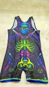 High Quality Sublimation Wrestling Kids Singlets Team Men's Power Wrestling Singlets Gym Training Kids Singlets - Product Image 6
