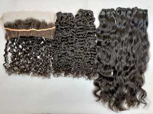 TOP QUALITY INDIAN RAW WAVY AAAAAAA GRADE Remy SINGLE WEFT HD LACE CLOSURE FRONTALS - Product Image 2