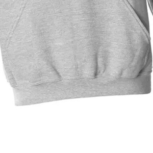 Sudadera con capucha y cremallera para hombre, de felpa francesa gris jaspeado, de corte holgado, tejida, con manga regular - Product Image 5