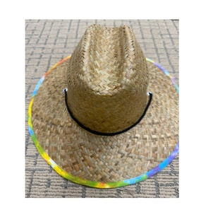 หมวกฟางหญ้าทะเลเป็นมิตรกับสิ่งแวดล้อมสำหรับปาร์ตี้ฤดูร้อนงานแต่งงานงานปาร์ตี้วันเกิดแบบลำลองของเกษตรกรบาร์คลับของขวัญตกแต่งร้านอาหาร - Product Image 2