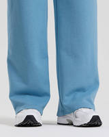 Pantalon de survêtement droit en molleton bouclette 100 % coton pour femme avec cordon de serrage – Vente en gros, service OEM, personnalisable – Jogger oversize d'hiver pour femme