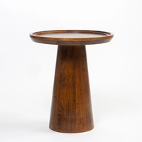 Ensemble de tables gigognes extensibles en bois massif, style rustique moderne, tables basses et d'appoint, forme personnalisée, meubles de salon