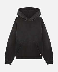 Sweat à capuche personnalisé 100 % coton épais délavé au soleil, style vintage délavé à l'acide, coupe oversize streetwear, pull de haute qualité, fabrication OEM & ODM - Product Image 1