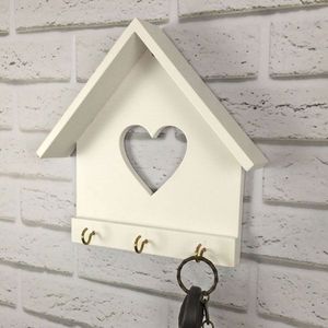 minimalist home <b>key</b> holder wall hook wooden decorative organizer stylish durable practical accessory for <b>keys</b> coats jacket towel - Product Image 6