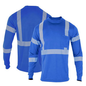 เสื้อโปโลแขนสั้นผ้าฝ้ายสีเขียวนีออน ป้องกันลม ป้องกันอันตราย มีแถบสะท้อนแสง ชุดทำงานแบบมองเห็นได้ชัดเจน ได้รับการรับรองมาตรฐาน AS/NZS - Product Image 4
