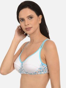 Sujetador sin relleno de algodón y poliéster, semiprintado, suave, transpirable, para uso diario, cómodo, ropa interior femenina, personalizado OEM ODM - Product Image 3