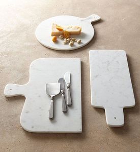 Tabla de cortar de mármol hecha a mano para la cocina del hogar con acabado pulido y fácil uso diario - Product Image 4