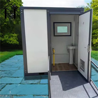 Unité Sanitaire Mobile Préfabriquée Respirante Type Conteneur, Toilettes Extérieures Portables avec Garantie d'un An
