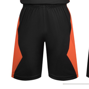 Unisex Basketball Uniform Set Black Orange <b>V</b>-<b>Neck</b> Sleeveless Moisture Wicking Athletic Fit All Seasons - Product Image 2