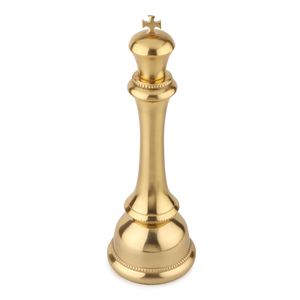 Sculpture de pièces d'échecs Roi et Reine Telover Enterprises (en métal) - Décoration élégante pour salon, bureau et bibliothèque - Product Image 5